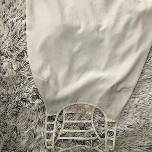 Medium cute white tank top